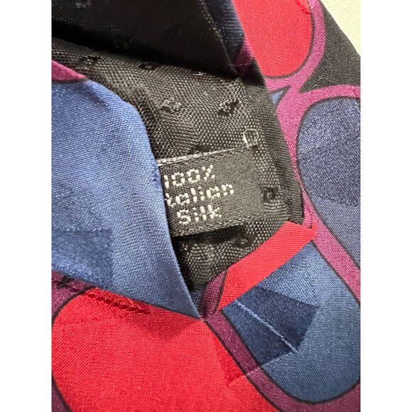 Vintage Halston III Silk Tie Abstract Pattern Vintage - Picture 3 of 16